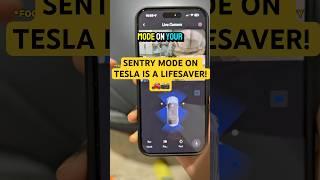 Sentry Mode on TESLA is a LIFESAVER!  #tesla #tech #ai #fsd #sentry