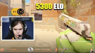 donk vs PRO PLAYERS - HARD FACEIT LOBBIES AT 5300 ELO !!