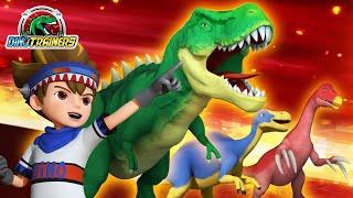 DinoTrainers | Best Dino Training with Ritchie & T rex, Therizinosaurus, Corythosaurus | Cartoon