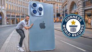 Largest iPhone Ever Made feat. Mrwhosetheboss - Guinness World Records