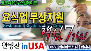 [안병찬 in USA : 코로나19 뉴스 업데이트] 요식업 무상지원 핵심 7 가지 : Restaurant Revitalization Grant