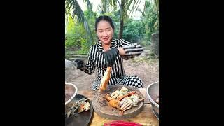 Mud crab butter new style  #cooking #countrycooking#shorts #food