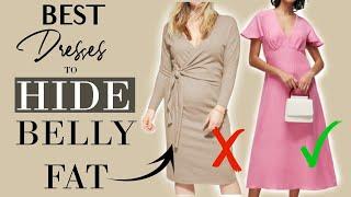 The BEST dresses to HIDE BELLY FAT and still look ELEGANT | Classy Outfits for Women