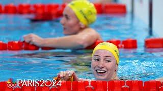 Mollie O’Callaghan gets the edge on Ariarne Titmus, field in women’s 200 free | Paris Olympics