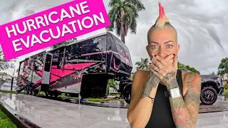 RUNNING from our 1ST Hurricane in an RV! Category 3 COMING!