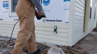 Installing fiber cement siding! DIY project.