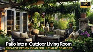 Transform Your Patio into a Cozy Outdoor Living Room: Creative DIY Ideas for Ultimate Comfort