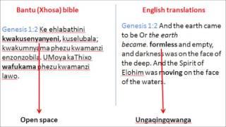 PROOF original bible was in Bantu language