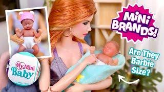 ZURU 5 Surprise My Mini BABY! Are They Barbie Size? Mini Brands Capsule Unboxing