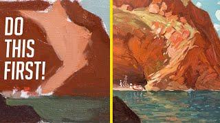 The one step that makes OIL PAINTING landscapes so much EASIER