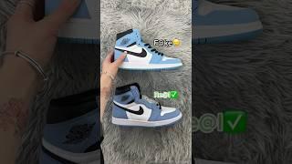 Real Vs Fake University Blue Jordan 1  #sneakerhead #sneakers #viral