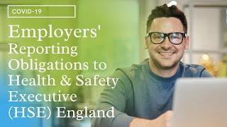 Employers' Reporting Obligations to Health and Safety Executive England