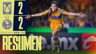  El Resumen Femenil | Tigres 2-2 América Femenil | Semifinal Vuelta | Apertura 2024