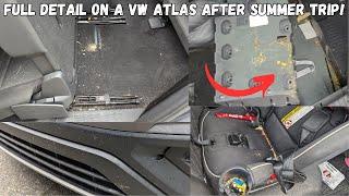 Full SUV Detail On A Filthy VW Atlas | Pet Hair And Vomit | Lake Stevens Auto Detailing