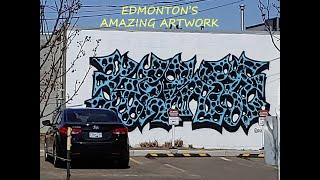 Stef In Canada Vlog #4 Amazing Edmonton Street Art , Old Complexes , SNOW