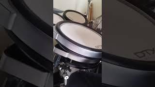 electronic drum pad yamaha XP120T on dtx700 snare input #yamahadrums #drums #drummer #electronicdrum