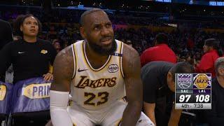 LeBron goes OFF on Rui for not passing to him after scoring 16pts in 3mins vs Kings 