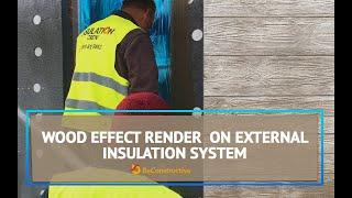 How to do wood effect Render  on their external insulation system