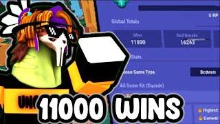 So I Reached 11K WINS (Roblox Bedwars)