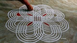 Margazhi madham Rangoli  beautiful padi kolam  easy muggulu