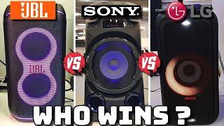 JBL PartyBox CLUB 120 vs SONY MHC V13S vs LG Xboom XL5S. Which has BIGGER BASS ?