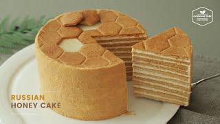 러시아 꿀 케이크 메도빅 만들기 : Russian Honey Cake Medovik Recipe | Cooking tree