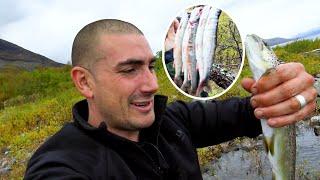 Survival contestants built shelters, A man caught a lot of fish, Who will get $500,000?