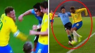 NEYMAR Humiliates CAVANI, Angry Cavani...Brazil vs Uruguay