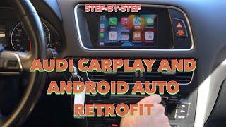 Audi A4 A5 Q5 Q5 Allroad CarPlay, Android Auto, Backup camera retrofit installation tutorial