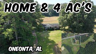 Blount County 4 Acres Mini Farm & Brick Home - Alabama Land For Sale