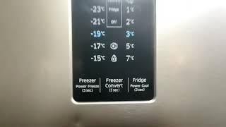 Samsung twin cooling convertible freezer to fridge temperature setting