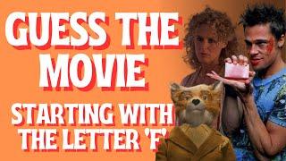 Guess The Movie starting with the Letter  ‘F’ Picture Quiz | Test your Film Knowledge (50 Questions)