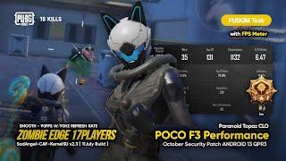 POCO F3 90FPS PERFORMANCE WITH CUSTOM ROM ‼️ Livik Gameplay - Paranoid Topaz-CLO | PUBGM Test #19