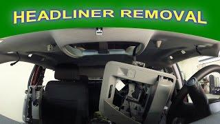 Headliner Removal For Paintless Hail Damage Repair