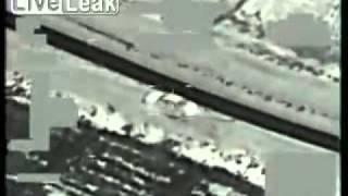 US Predator Drone Targets Insurgent Vehicle w_ Hellfire  -  (FLIR).flv