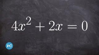 Factor out a GCF | Solving Quadratics #1 #shorts