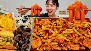 짬뽕떡볶이 먹방! "떡볶이에 불맛이 장난 아니에요" 순대 모둠튀김에 밥까지 비벼서 분식 꿀조합 리얼사운드 Tteokbokki MUKBANG ASMR