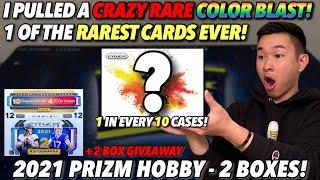 INSANE COLOR BLAST PULL + GOLD VINYL & GOLD!  | 2021 Panini Prizm Football Hobby Box Review x2