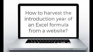 Exceljet formulas: from a website to a table in Excel!