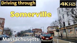 Driving through Somerville Massachusetts.