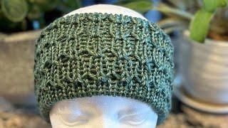 Beautiful Lace Headband - Ear Warmer / Addi / Sentro / Circular Knitting