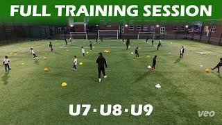 Full Football/Soccer Team Training Session ️ U7 -  U8 -  U9