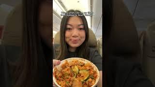 What I ate on my flight from Sydney to Seoul, South Korea ️