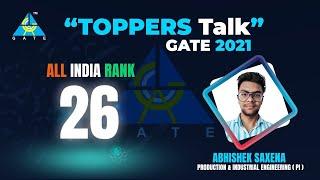 Interaction with ABHISHEK SAXENA AIR-26 (PI) GATE 2021