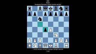 ECO B35 Sicilian, Accelerated Fianchetto, Modern Variation with Bc4 (White perspective)