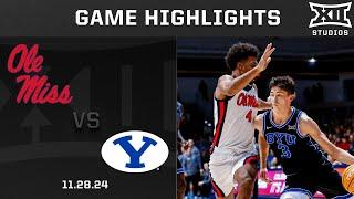 Ole Miss vs. BYU Game Highlights | 2024-25 Big 12 Men's Basketball