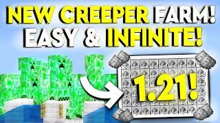 BEST INFINITE CREEPER FARM MINECRAFT 1.21! Bedrock MCPE/Xbox/PS4/Nintendo Switch/Windows 10