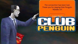 Gman from Half-Life discovers the tragic shutdown of Club Penguin