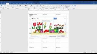 How to create labels with clipart in Word