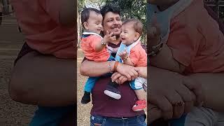 Meet our Twins who are enjoying nature with their Father #ytshorts#shortvideo